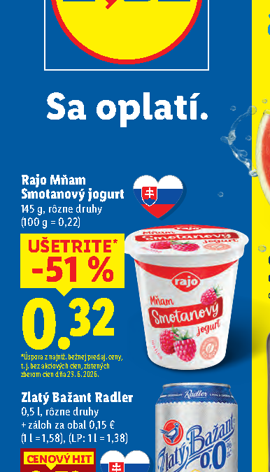 Rajo Mňam Smotanový jogurt