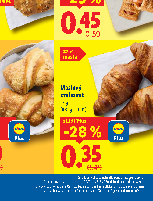 Maslový croissant