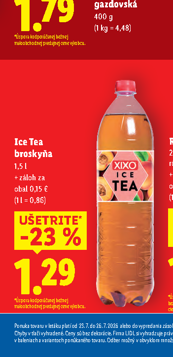 Ice Tea broskyňa