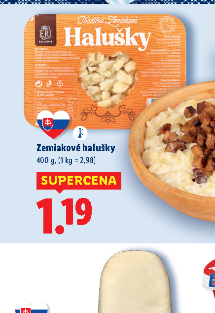 Zemiakové halušky