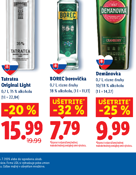 Demänovka BOREC borovička