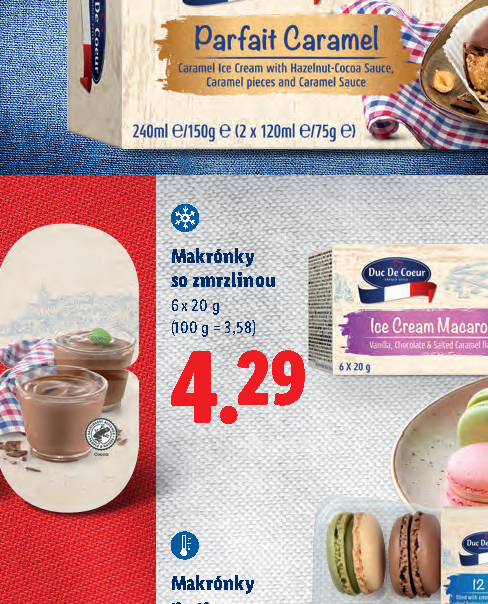 Makrónky so zmrzlinou