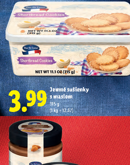 Jemné sušienky s maslom