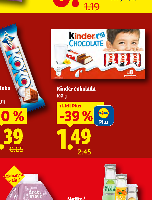 Kinder čokoláda