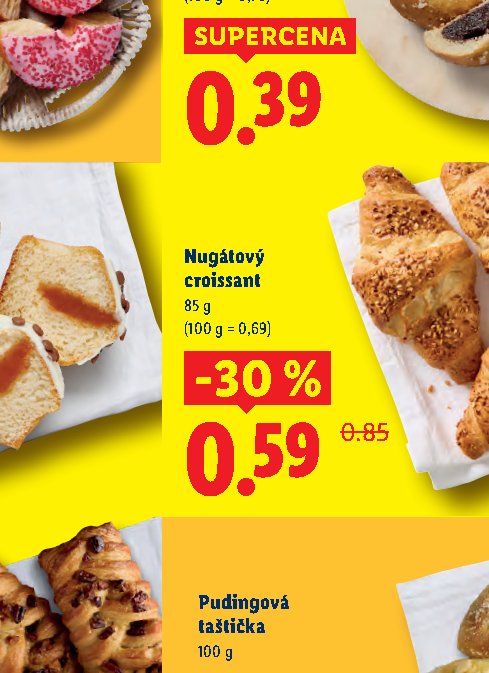 Nugátový croissant