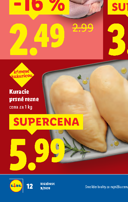 Kuracie prsné rezne
