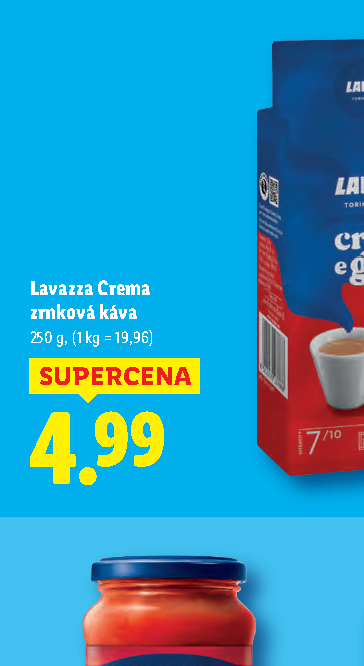 Lavazza Crema zrnková káva