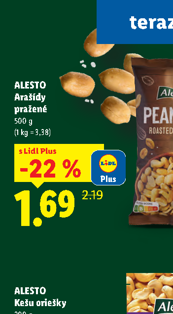 ALESTO Arašídy pražené