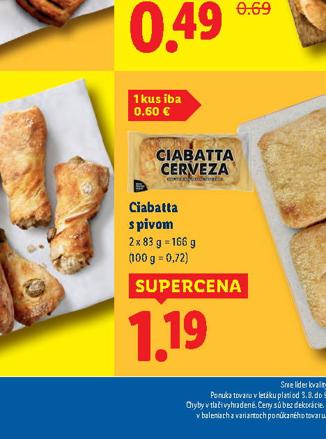 Ciabatta s pivom