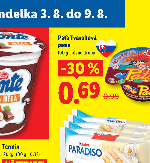 Paťa Tvarohová pena