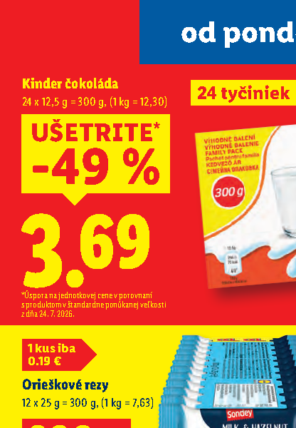 Kinder čokoláda