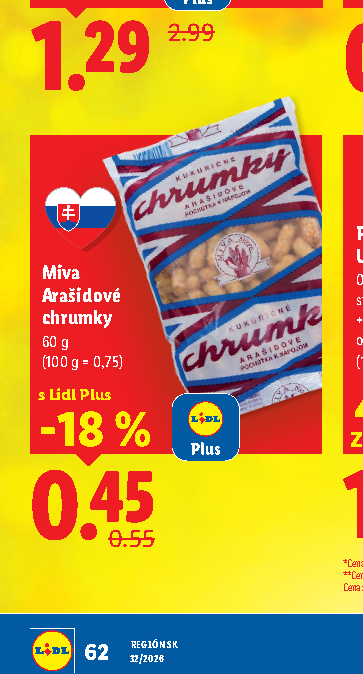 Miva Arašidové chrumky