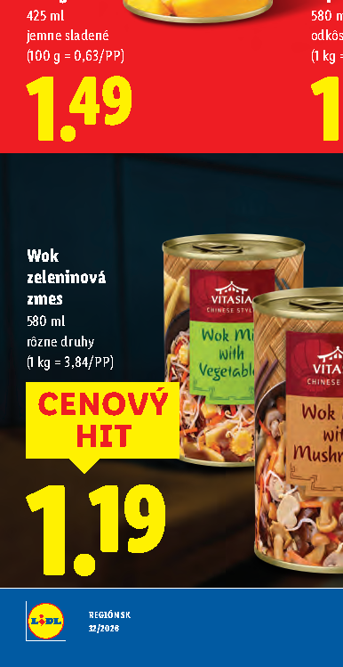 Wok zeleninová zmes