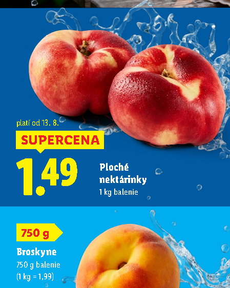 Ploché nektárinky