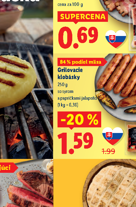 Grilovacie klobásky