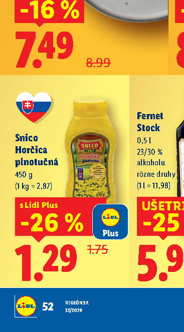 Snico Horčica plnotučná