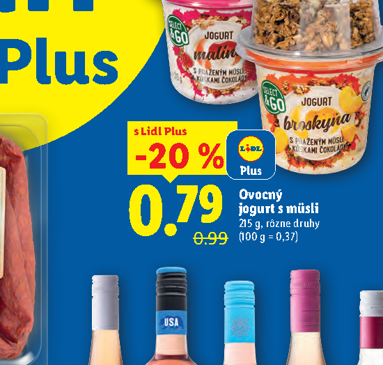 Ovocný jogurt s müsli
