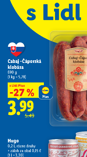 Cabaj -Čáporská klobása