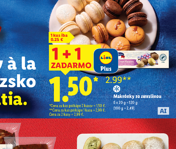 Makrónky so zmrzlinou