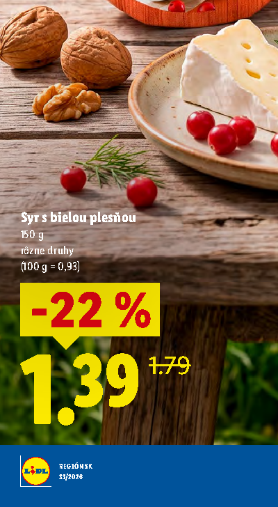 Syr s bielou plesňou