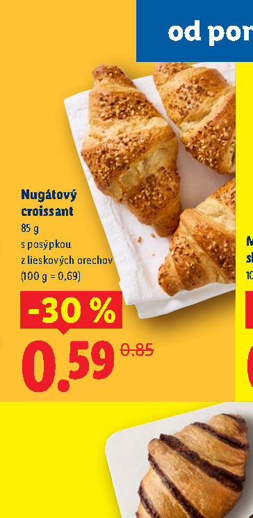 Nugátový croissant
