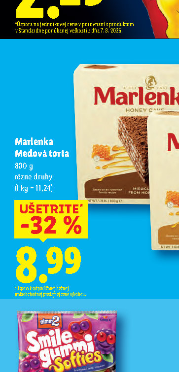 Marlenka Medová torta