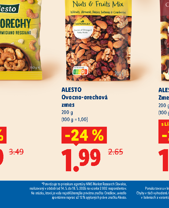 ALESTO Ovocno-orechová zmes