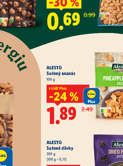 ALESTO Sušený ananás