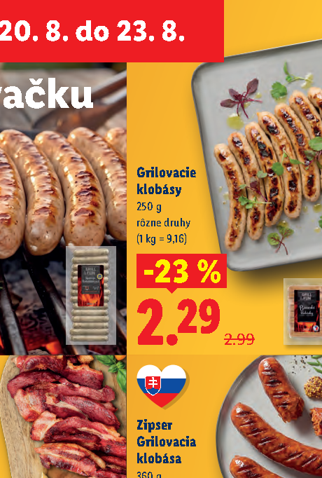 Grilovacie klobásy