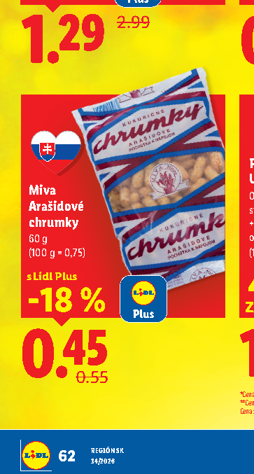 Miva Arašidové chrumky
