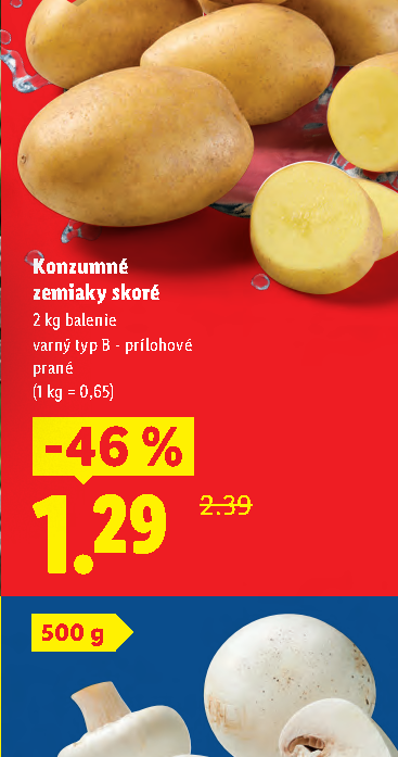 Konzumné zemiaky skoré