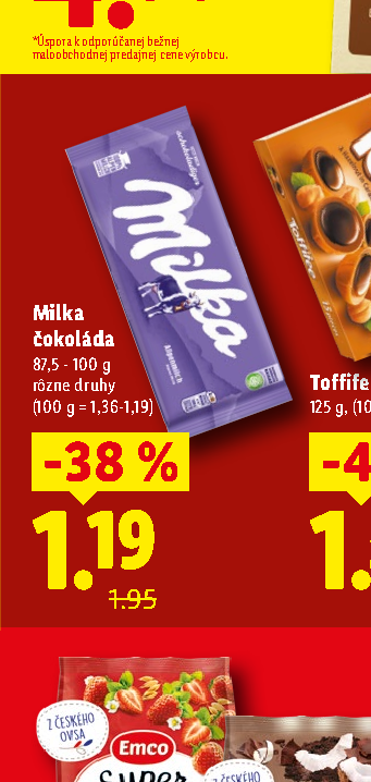 Milka čokoláda
