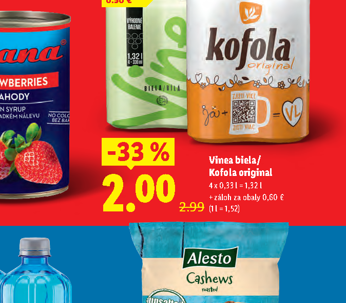 Vinea biela/ Kofola original