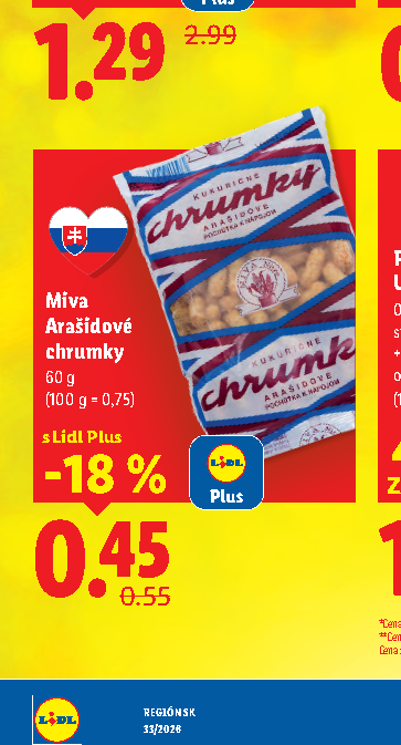 Miva Arašidové chrumky