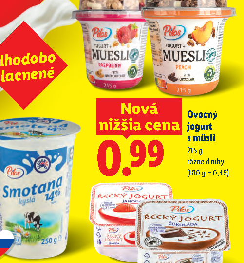 Ovocný jogurt s müsli