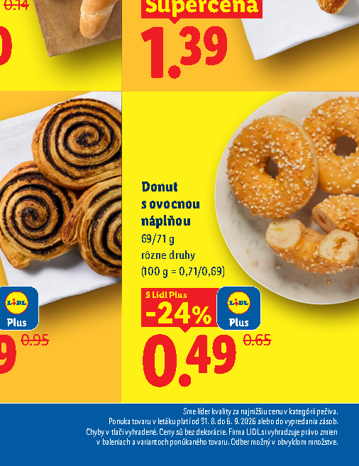Donut s ovocnou náplňou