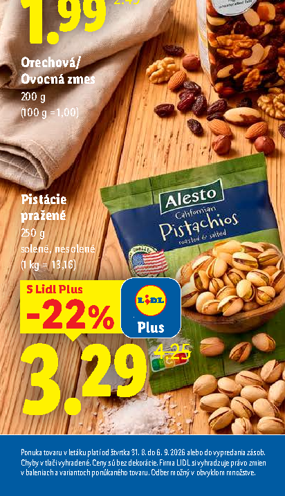 Pistácie pražené