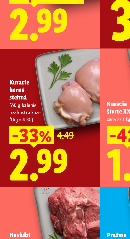 Kuracie horné stehná
