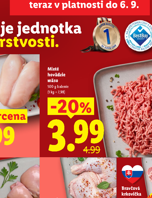 Mleté hovädzie mäso