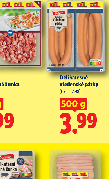 Delikatesné viedenské párky