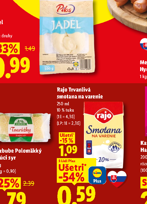 Rajo Trvanlivá smotana na varenie