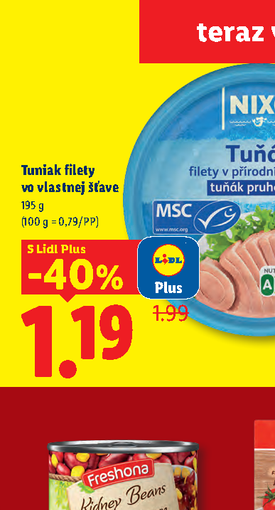 Tuniak filety vo vlastnej šťave