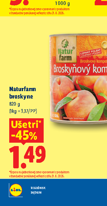 Naturfarm broskyne