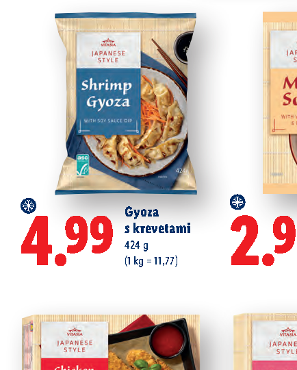 Gyoza s krevetami
