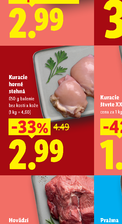Kuracie horné stehná