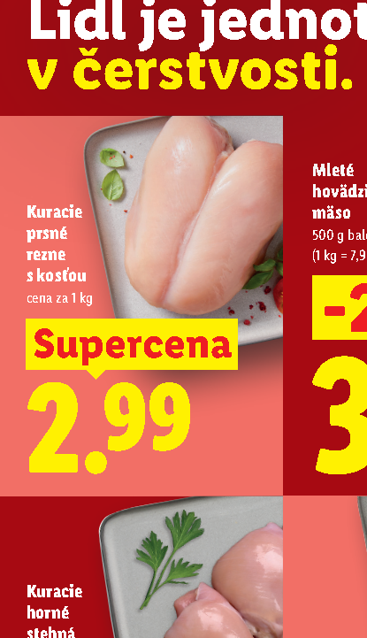 Kuracie prsné rezne s kosťou