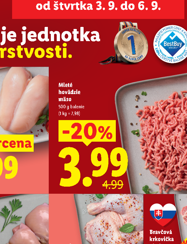 Mleté hovädzie mäso