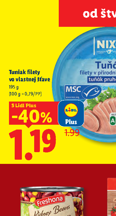 Tuniak filety vo vlastnej šťave