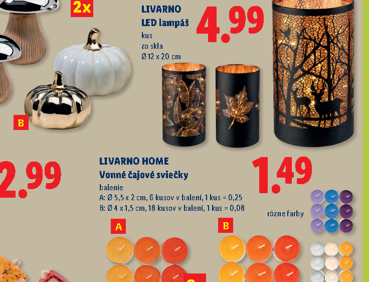 LIVARNO HOME Vonné čajové sviečky