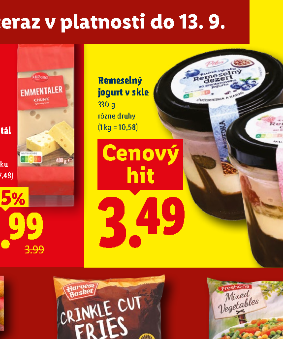 Remeselný jogurt v skle